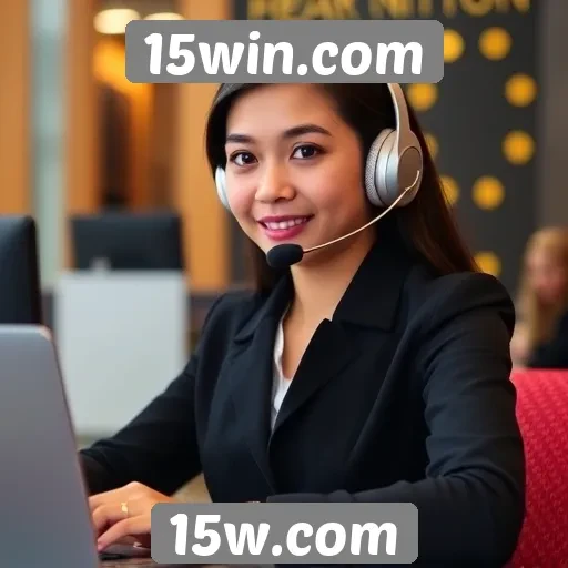 O suporte ao cliente do 15win.com